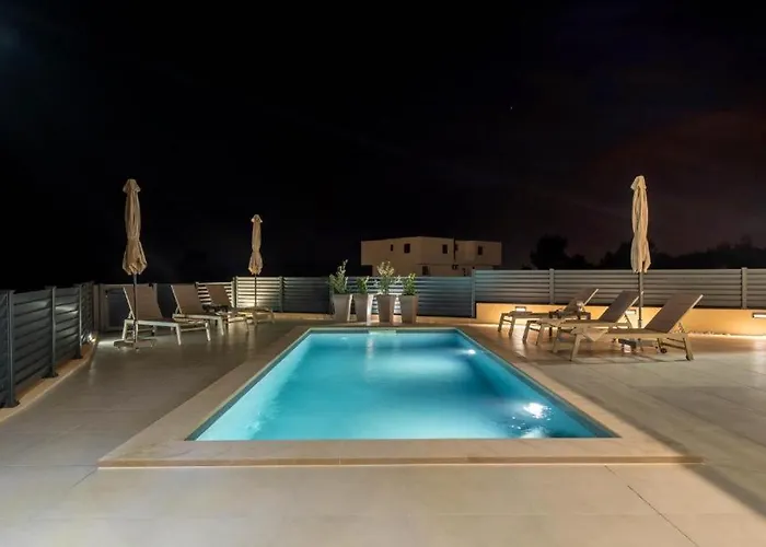 Moderne In Mit Meerblick & Pool - Bei Sibenik Villa